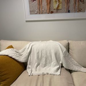 Cable Knit Sleeve Sweater